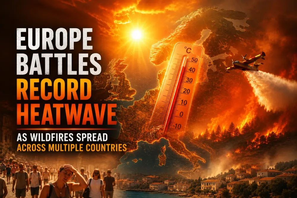 Europe Battles Record Heatwave as Wildfires Spread Across Multiple Countries