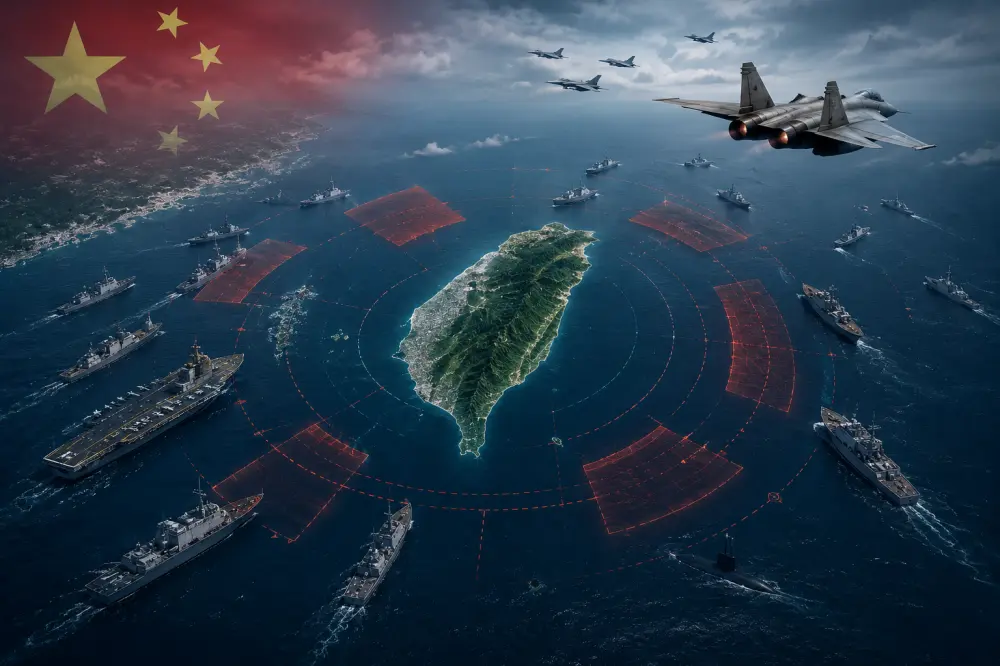 China Surrounds Taiwan With Massive Military Drills as Regional Tensions Reach New High