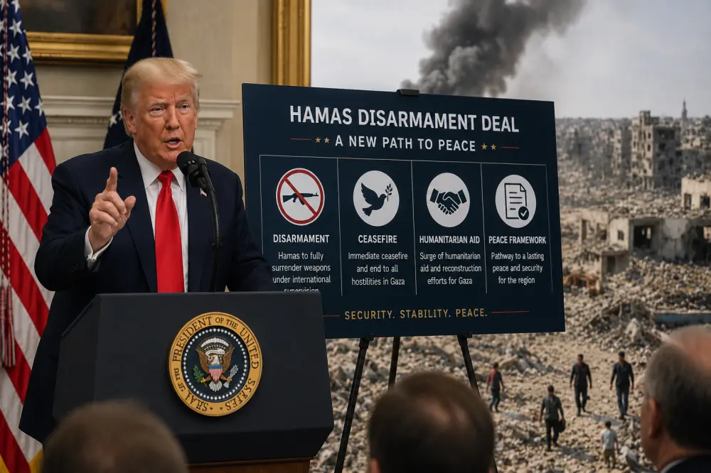 Trump Announces Hamas Disarmament Deal as Gaza Conflict Reaches Critical Turning Point