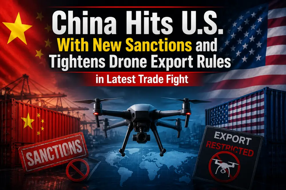 China Hits U.S. With New Sanctions and Tightens Drone Export Rules in Latest Trade Fight